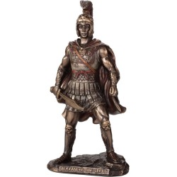 Μέγας Αλέξανδρος: Βασιλιάς της Μακεδονίας (Αγαλμα Ηλεκτρόλυσης Μπρούτζου & Ρητίνης 17.5εκ)